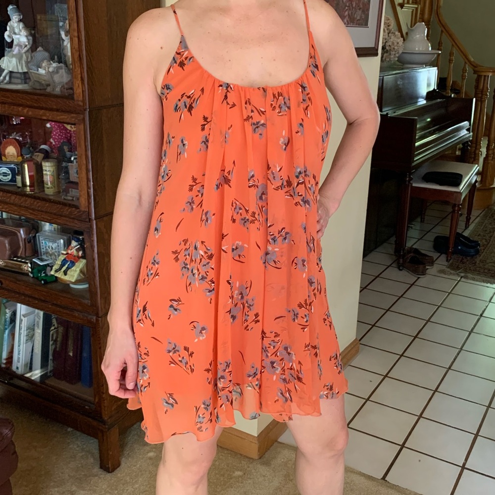 *MINT* Philosophy orange floral sun dress, Small